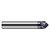 Harvey Tool 700216-C3 | 1/4" Shank x 0.229" LOC x 2-1/2" OAL 5 Flute C3 Coated Flat Chamfer Cutter