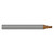 Harvey Tool 698324-C10 | 3/8" Diameter x 3/8" Shank x 3/8" LOC x 2-1/2: OAL 4 Flute C10 Coated Corner Radius End Mill