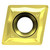 YG1 22002919 | 3/8" Inscribed Circle Diameter x 1/8" Thickness x 3/64" Radius 2 Cutting Edge TiCN-Al2O3 Coated Carbide Turning Positive Insert