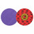 3M 7100331749 | 3.000" Diameter x 36+ Grit 200000 RPM Precision Shaped Ceramic Roloc Fibre Disc - Purple