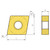 Korloy 1-02-063758 | PC8115 Grade Turning Insert