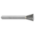 ATA SGSPRO 16103 | 3/16" Cutter Diameter x 1/8" Shank x 1-1/2" OAL x 1/4" LOC 10 Degree Included Angle Brazed SN-53 Inverted Cone Burr