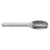 ATA SGSPRO 13178 | 1/4" Cutter Diameter x 1/8" Shank x 1-7/8" OAL x 3/8" LOC Brazed SE-51 Oval Burr