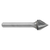 ATA SGSPRO 14900 | 1/8" Cutter Diameter x 1/8" Shank x 1-1/2" OAL x 3/32" LOC 60 Degree Included Angle Solid SJ-42 Countersink Burr