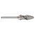 ATA SGSPRO 11764 | 1/2" Cutter Diameter x 1/4" Shank x 3-1/4" OAL x 1-1/4" LOC Radius Brazed SL-5RA D/C Ball Nosed Cone Radius Burr