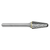 ATA SGSPRO 10334 | 1/2" Cutter Diameter x 3/8" Shank x 3" OAL x 1-1/8" LOC TiAIN Coated Brazed SL-4 Ball Nosed Cone Burr
