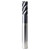 SGS 37862 | 0.438" Diameter x 0.438" Shank x 0.875" LOC x 4.000" OAL x 0.030" Radius 5 Flute AlTiN (Ti-NAMITE-A) Coated Corner Radius End Mill