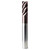 SGS 37777 | 0.188" Diameter x 0.188" Shank x 0.375" LOC x 2.500" OAL x 0.015" Radius 5 Flute TM (Ti-NAMITE-M) Coated Chip Breaker Corner Radius End Mill