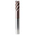 SGS 47646 | 0.236" Diameter x 0.236" Shank x 0.512" LOC x 2.953" OAL x 0.039" Radius 5 Flute TM (Ti-NAMITE-M) Coated Corner Radius End Mill