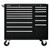 Kennedy 315XBK | 39-3/8" Width x 18" Depth x 33-1/8" Height 15 Drawer Powder Coat Paint Steel Rolling Tool Cabinet - Black