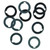 Precision Brand 24236 | 1-1/8" Inside Diameter x 1-5/8" Outside Diameter x 0.047" Thickness Low Carbon, Full Hard Steel Arbor Spacer - 10pcs