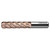 Data Flute 40106-70-D | SSIL60375-000C35 1" Diameter x 1" Shank x 3-1/4" LOC x 6" OAL C10 Coated Corner Radius End Mill