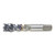 OSG 1749601 | EXO #10- 24 Thread Size x 0.194" Shank x 0.327" Thread Length x 2.375" OAL UNC H7 Modified Bottom (2.5P) Chamfer Type 3 Flute Right Hand Steam Oxide Coated HSSE 303 Spiral Flute Tap