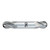 OSG 424-5000-BN11 | 1/2" Diameter x 0.500" Shank x 0.625" LOC x 3.000" OAL x 30 Degree Helix Angle 4 Flute TiAlN Coated Carbide 424BN Double Ended Ball End Mill