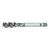 OSG 1297800 | 1/4" - 20 Thread Size x 0.255" Shank x 0.645" Thread Length x 4.000" OAL UNC H3 Plug (4.5P) Chamfer Type 3 Flute Right Hand Bright Coated HSS 918 Spiral Flute Tap