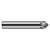Harvey Tool 714024 | 0.375" Shank x 0.264" LOC x 2.500" OAL x 30 Degree Angle Per Side 5 Flute UN Coated Carbide Flat Chamfer Cutter