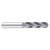Fullerton Tool 30106 | 1" Diameter x 1" Shank x 6" OAL 4 Flute TiAlN Coated Ball End Mill
