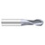 Fullerton Tool 30410 | 11/16" Diameter x 3/4" Shank x 4" OAL 2 Flute TiCN Coated Ball End Mill