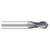 Fullerton Tool 32895 | 5/8" Diameter x 5/8" Shank x 3-1/2" OAL 2 Flute TiAlN Coated Stub Length Ball End Mill