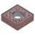 Tungaloy 6928958 | CNMG 431 SDM AH8015 1/2" Circle Diameter x 0.187" Thickness x 0.508" Edge Length x 0.016" Radius AlTiN Coated Carbide Turning Insert