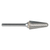 M A Ford 48625150M | 16.00mm Diameter x 6.00mm Shank x 33.00mm LOC x 80.00mm OAL x 14 Degree Included Angle 8 Flute Uncoated Carbide Conical Radius End Burr