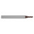 M A Ford 3MVR0312AH | 1/32" Diameter x 1/8" Shank x 3/32" LOC x 1.500" OAL x 31-35 Degree Helix Angle 3 Flute ALtima Xtreme Coating Carbide Square End Mill