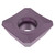 Seco Tools 10321782 | SEEX09T3AFN-M05 0.375" Circle Diameter x 0.156" Thickness x 0.012" Radius x 20 Degree Clearance Angle 4 Edge Count PVD Coated MP2051 Grade Carbide Milling Insert