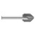 Fullerton Tool 18937 | 3/8" x 90-degree 6 Flute Solid Carbide Countersink