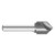 Fullerton Tool 18759 | 3/4" x 90-degree 1 Flute Solid Carbide Countersink