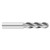 Fullerton Tool 32583 | 1/2" Diameter x 1/2" Shank x 1-1/2" LOC x 4" OAL 4 Flute Uncoated Solid Carbide Ball End Mill