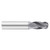 Fullerton Tool 30731 | 1/4" Diameter x 1/4" Shank x 3/4" LOC x 2-1/2" OAL 4 Flute TiAlN Solid Carbide Ball End Mill