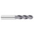 Fullerton Tool 30071 | 3/16" Diameter x 3/16" Shank x 1-1/4" LOC x 3" OAL 4 Flute TiAlN Solid Carbide Ball End Mill