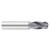 Fullerton Tool 30739 | 3/8" Diameter x 3/8" Shank x 1" LOC x 2-1/2" OAL 4 Flute TiAlN Solid Carbide Ball End Mill