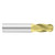 Fullerton Tool 30510 | 11/32" Diameter x 3/8" Shank x 7/8" LOC x 2-1/2" OAL 4 Flute TiN Solid Carbide Ball End Mill