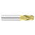 Fullerton Tool 30505 | 17/64" Diameter x 5/16" Shank x 7/8" LOC x 2-1/2" OAL 4 Flute TiN Solid Carbide Ball End Mill