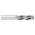 Fullerton Tool 33069 | 1/8" Diameter x 1/8" Shank x 1" LOC x 3" OAL 3 Flute Uncoated Solid Carbide Ball End Mill