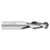 Fullerton Tool 92805 | 10mm Diameter x 10mm Shank x 25mm LOC x 64mm OAL 2 Flute Uncoated Solid Carbide Ball End Mill