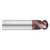 Fullerton Tool 35009 | 3/16" Diameter x 3/16" Shank x 5/16" LOC x 2" OAL 4 Flute FC20 Solid Carbide Ball End Mill