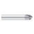 Fullerton Tool 36089 | 90-degree 1/4" x 2-1/2" Solid Carbide TiAlN Chamfer Mill