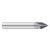 Fullerton Tool 36083 | 60-degree 1/4" x 2-1/2" Solid Carbide TiAlN Chamfer Mill