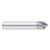 Fullerton Tool 36174 | 90-degree 3/16" x 2" Solid Carbide TiAlN Chamfer Mill