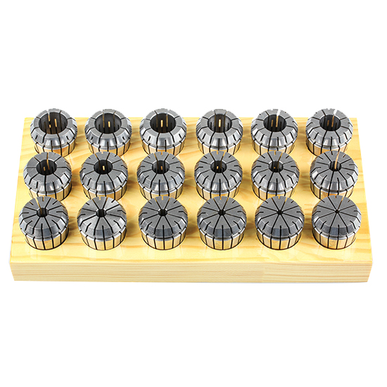 All Industrial 41800 | 18 Pc. 3-20mm x 1mm ER32 Collet Set