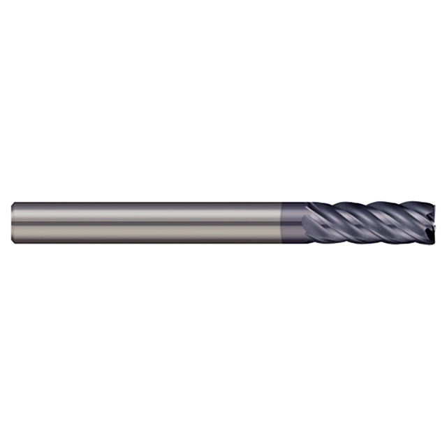 Micro 100 VHSM-060-5K | 6.00mm Diameter x 6.00mm Shank x 10.00mm LOC x 57.00mm OAL x 0.50mm Corner Radius nACRo Coated Carbide End Mill