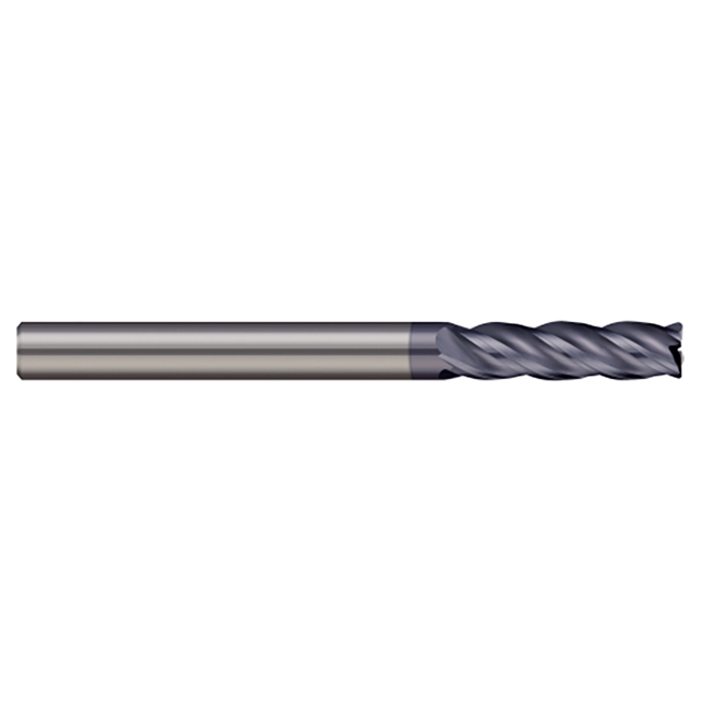 Micro 100 VLM-500-5-090K | 1/2" Diameter x 1/2" Shank x 1.750" LOC x 4-1/2" OAL x 0.090" Corner Radius nACRo Coated Carbide End Mill
