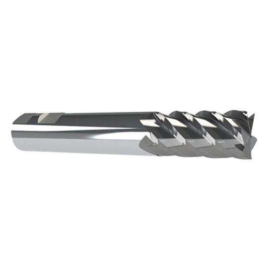 Micro 100 ARMM-100-5 | 10.00mm Diameter x 10.00mm Shank x 25.00mm LOC x 72.00mm OAL 45 Degree Helix Solid Carbide Bright Finish Roughing & Finishing End Mill