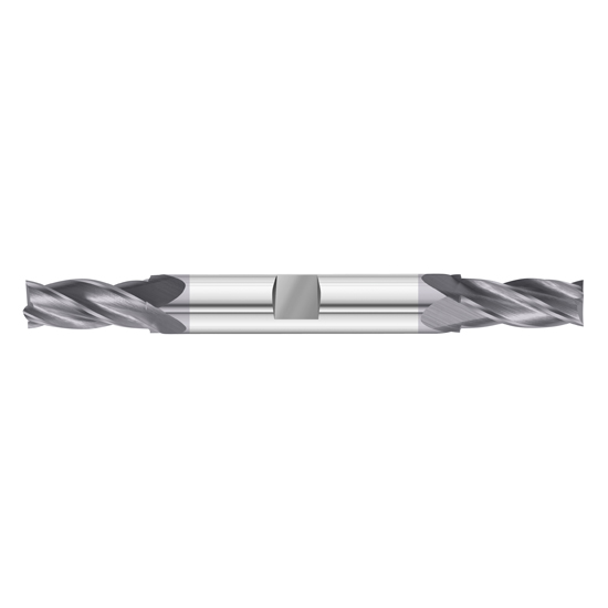 Fullerton Tool 37003 | 3/16" Diameter x 3/8" Shank x 1/2" LOC x 3-1/2" OAL 4 Flute TiAlN Solid Carbide Square End Mill
