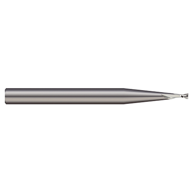 Micro 100 AMRM-020-2 | 2mm Diameter x 4mm Shank x 6mm LOC x 50mm OAL 2 Flute Uncoated Carbide Miniature End Mill