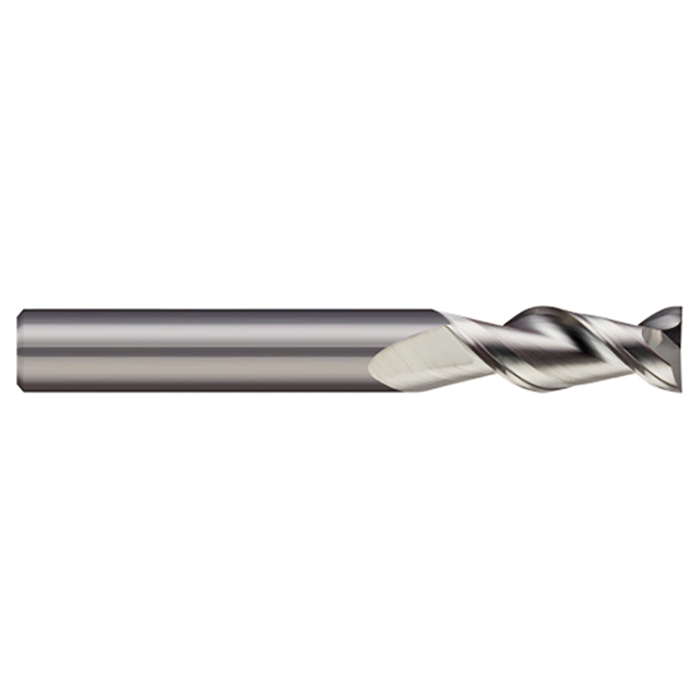 Micro 100 ARM-281-2 | 0.2813" Diameter x 5/16" Shank x 3/4" LOC x 2-1/2" OAL 2 Flute Uncoated Carbide Square End Mill For Aluminum Alloys