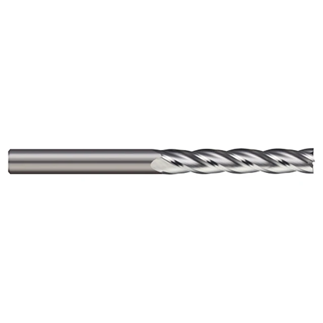 Micro 100 GELM-060-4 | 6mm Diameter x 6mm Shank x 25mm LOC x 75mm OAL 4 Flute Uncoated Carbide Square End Mill