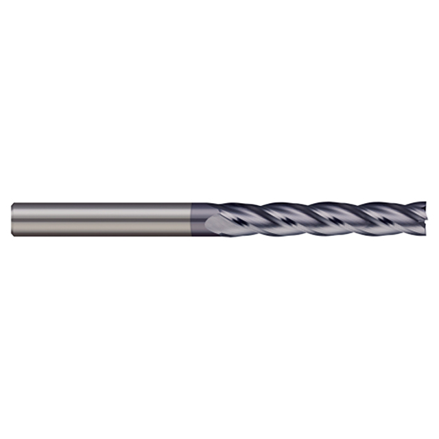 Micro 100 GELM-080-3X | 8mm Diameter x 8mm Shank x 30mm LOC x 75mm OAL 3 Flute AlTiN Coated Carbide Square End Mill